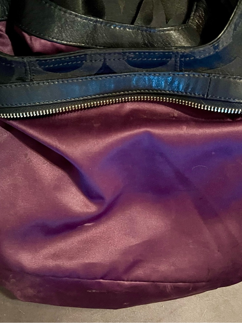 Coach Black Signature Jacquard Shoulder Bag with Silver Hardware - Picture 6 of 8